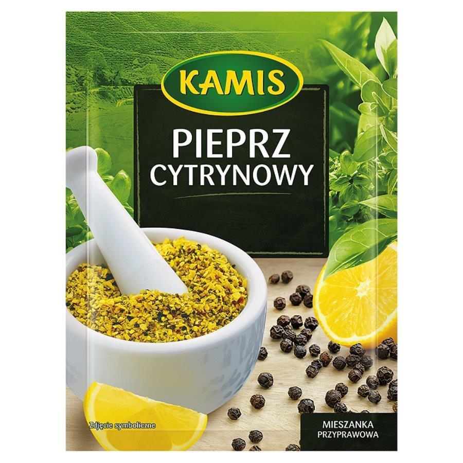 Kamis Lemon Pepper Spice Mixture for Grilled Fried Meat and Sauces 20g