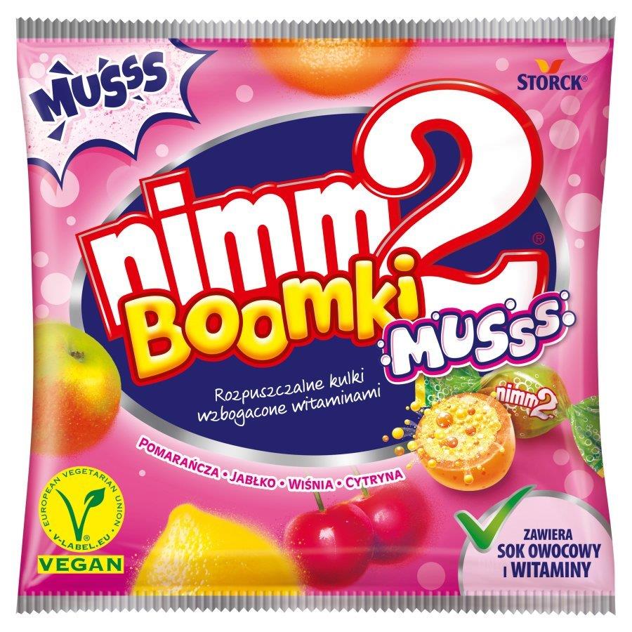 Nimm2 Boomki Musss Soluble Fruit Candies Enriched with Vitamins 90g