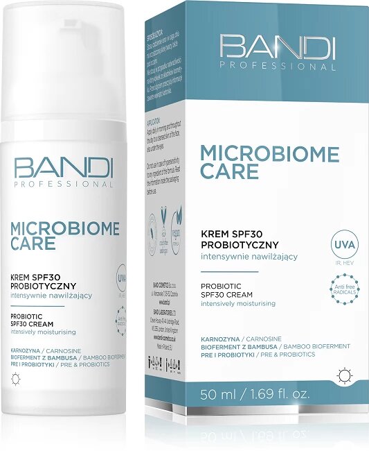 Bandi Microbiome Care Intensywnie Nawilżający Krem Probiotyczny SPF30 50ml