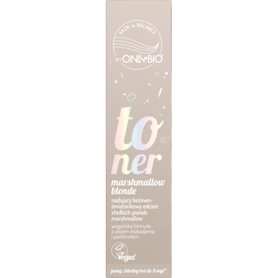 OnlyBio Hair in Balance Toner Piankowy Blond Beżowo-Śmietankowy 100ml
