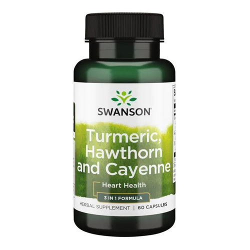Swanson Turmeric, Hawthorn and Cayenne - 60 caps