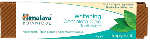 Himalaya Whitening Complete Care Simply Mint Wybielająca Miętowa Pasta do Zębów bez Fluoru 150g