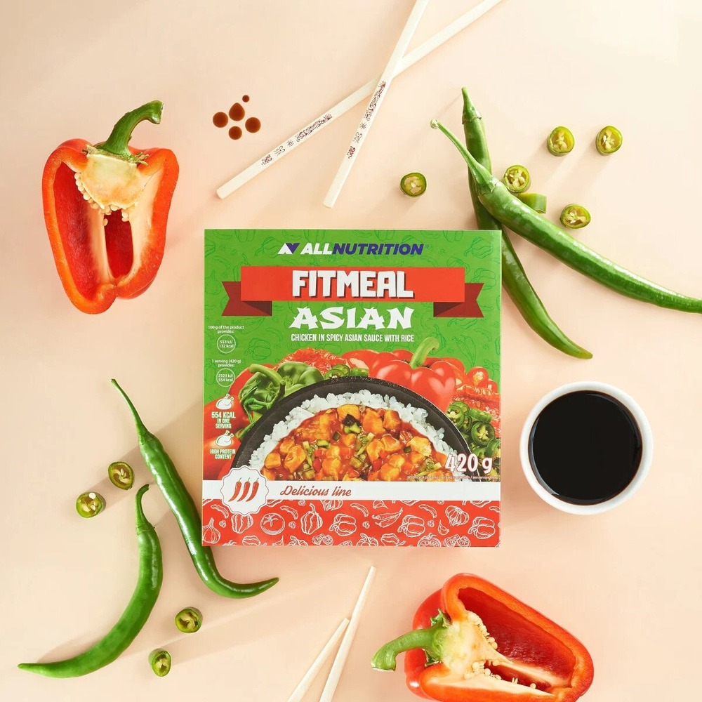 Allnutrition Delicious Line Fitmeal Asian Chicken with Rice 420g