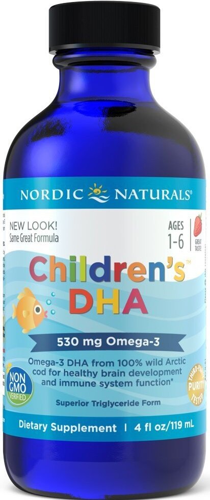 Children's DHA, 530mg Omega-3 Strawberry (EAN 768990567803) - 119 ml.