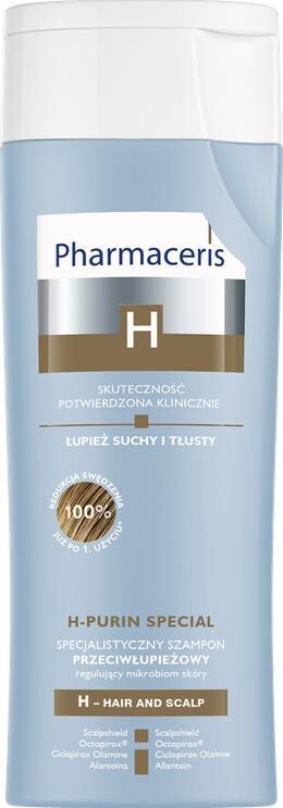 Pharmaceris H Purin Szampon Przeciwłupieżowy Łupież Suchy do Skóry Wrażliwej 250ml