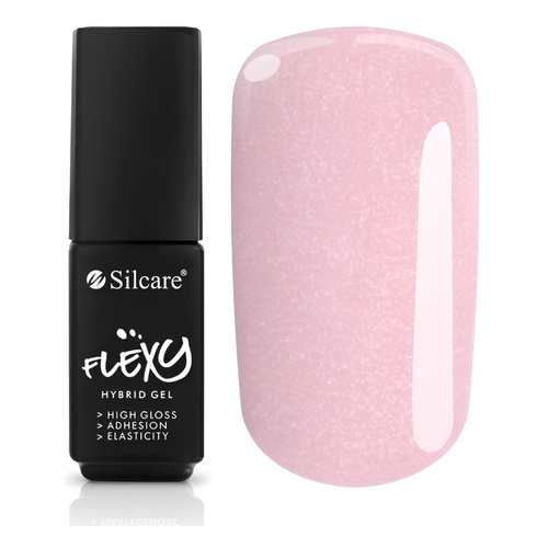 Silcare Flexy lakier hybrydowy UV/LED 166 Shimmer Pink 4.5g