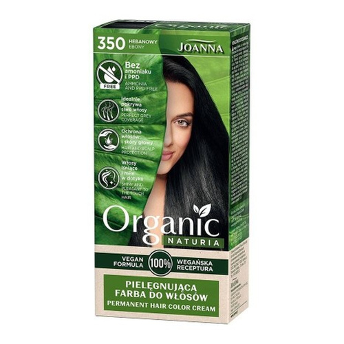 Joanna Organic Vegan Hair Dye Ebony No. 350 1 Piece