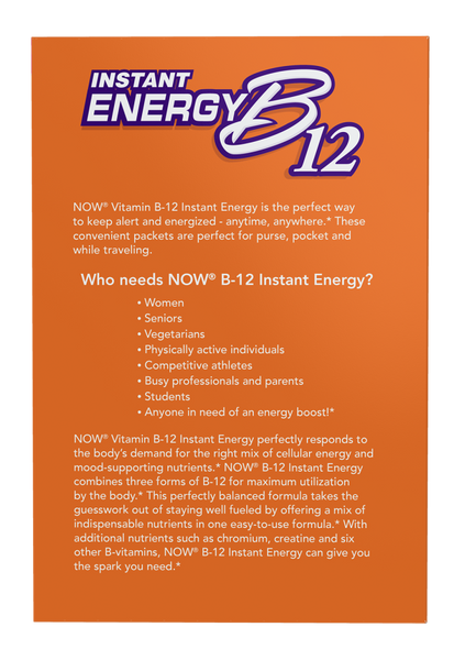 Now Foods Vitamin B-12 Instant Energy 75 Saszetek