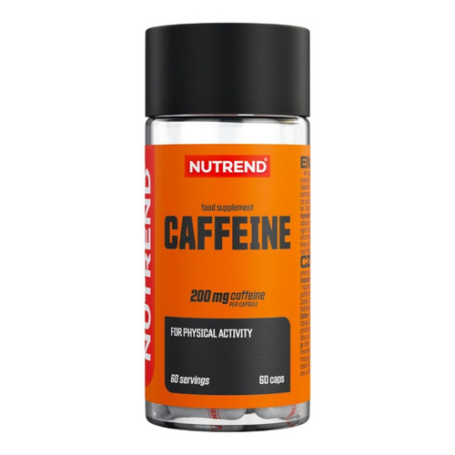 Nutrend Kofeina 200mg Suplement na Energię i Koncentrację 60 Kapsułek