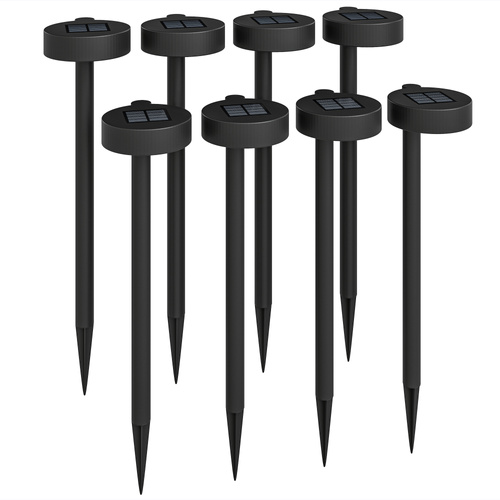 Outsunny Solar Lights Outdoor Garden Stake 8 Pack Pathway Lighting, Solar Stake Lights with Auto On/Off LED, IP44 Waterproof Plastic Outdoor Garden Lighting for Path, Patio and Landscape