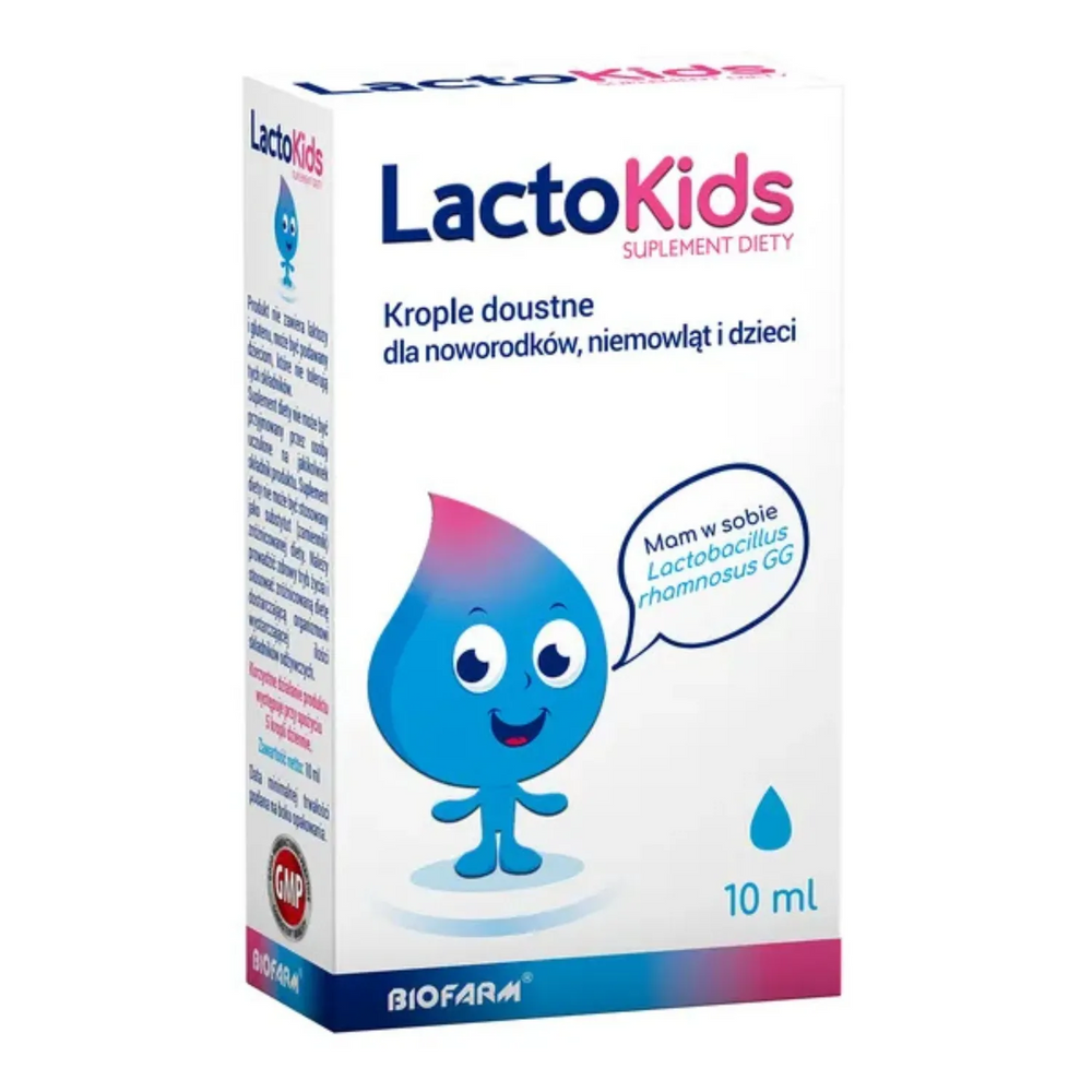 LactoKids Probiotic Drops for Newborns Infants and Children 10ml