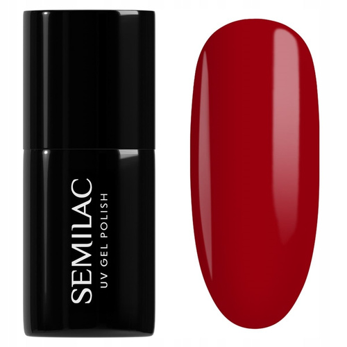 Semilac UV/LED Soak Off Hybrid Gel Nail Polish - 345 Gorgeous Red 7ml