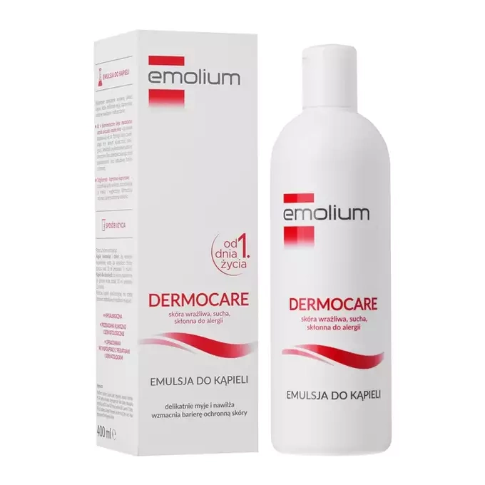 Emolium Emulsja do Kąpieli od 1 Dnia Życia Codziennej Higieny Skóry Wrażliwej 400ml