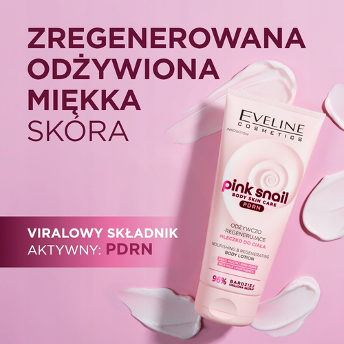 Eveline Pink Snail Odżywczo-Regenerujące Mleczko do Ciała 200ml