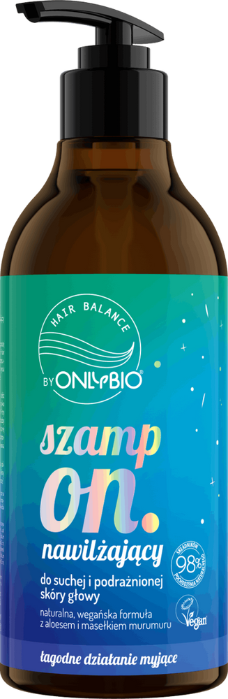 OnlyBio Hair In Balance Szampon Nawilżający do Suchej i Podrażnionej Skóry Głowy 400ml