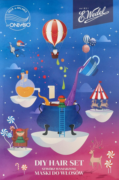 OnlyBio Hair in Balance i E.Wedel Zestaw DIY do Pielęgnacji Włosów 1szt