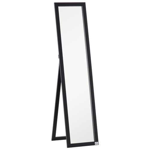 HOMCOM Full Length Mirror for Bedroom, Free Standing Dressing Mirror, Wall Mirror for Living Room, 37 x 154 cm, Black