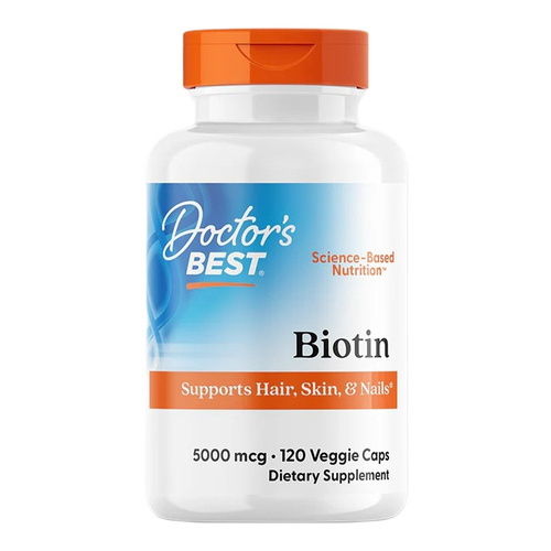 Doctor's Best Biotin, 5000mcg Capsules 120 vcaps