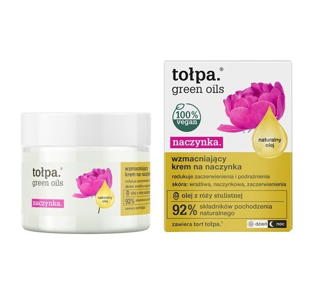 Tołpa Green Oils Naczynka Wzmacniający Krem na Naczynka Zmniejszający Zaczerwienia 50ml