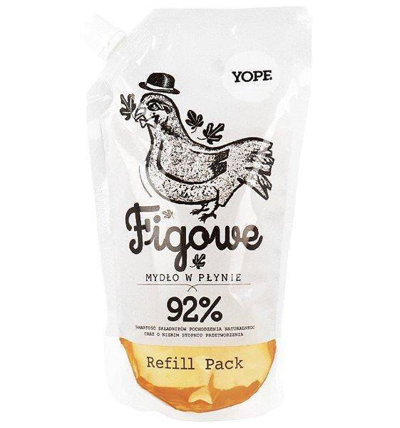 Yope Naturalne Figowe Nawilżające Mydło w Płynie Zapas ﻿﻿500ml