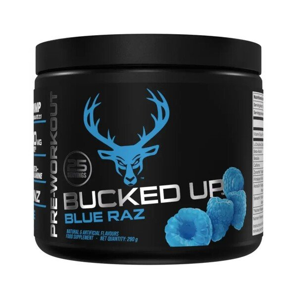Bucked Up Bucked Up Pre-Workout Blue Raz for Energy and Focus 290g
