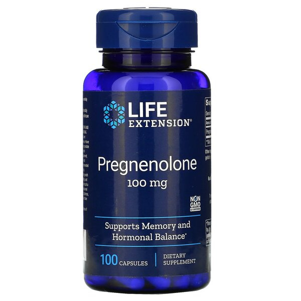 Pregnenolone, 100mg - 100 caps