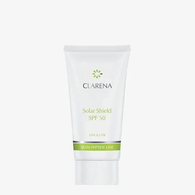 Clarena Sensi Peptide Solar Shield Krem Przeciwsłoneczny SPF50 30ml