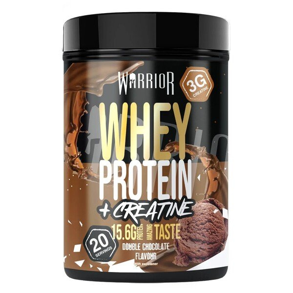 Warrior Whey Protein + Creatine, Double Chocolate - 500g