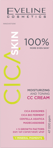 Eveline Cica Skin Moisturizing and Toning CC Cream 30ml