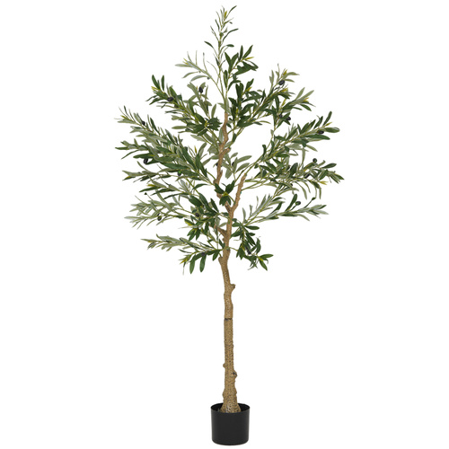 HOMCOM Silk Leaf Artificial Olive Trees