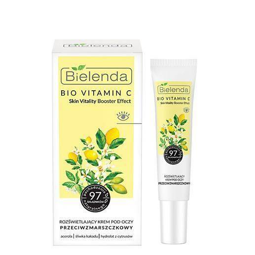 Bielenda Bio Vitamin C Rozświetlający i Łagodzący Krem pod Oczy do Cery Dojrzałej 15ml Best Before 30.09.24