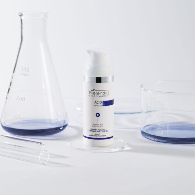 Bielenda Professional Acid Booster Żelowy Peeling z Kwasami AHA i PHA 9% dla Skóry Tłustej i Mieszanej 50ml