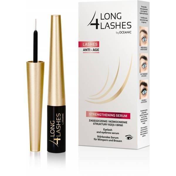 Long 4 Lashes Anti-Age Wzmacniające Serum dla Dłuższych Rzęs i Brwi 4ml