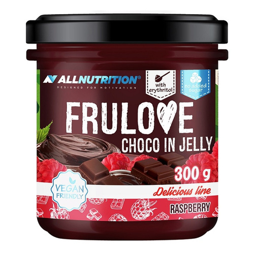 Allnutrition Frulove Choco In Jelly Raspberry Fruit in Chocolate Gel 300g