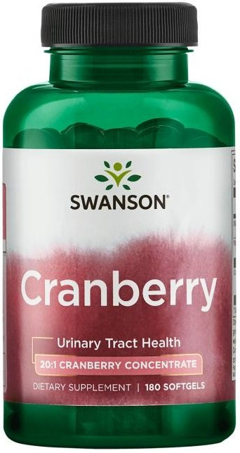 Swanson Cranberry for Urinary Tract Support 180 Softgels