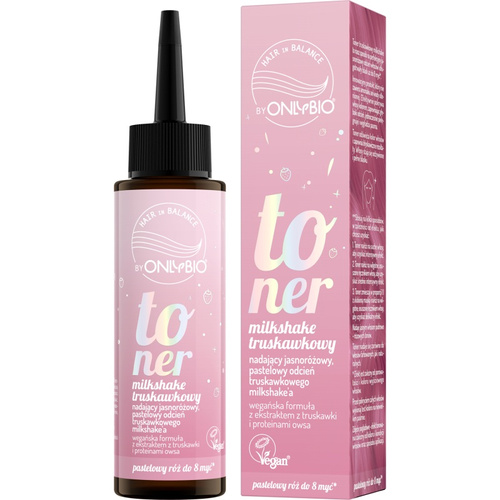 OnlyBio Hair in Balance Strawberry Hair Toner for Blonde Hair 100ml