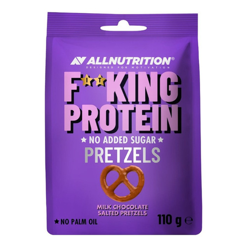 Allnutrition Fitking Protein Pretzels Precle Białkowe w Mlecznej Czekoladzie z Solą 110g