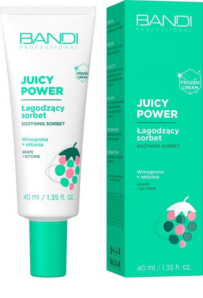 Bandi Juicy Power Limited Edition Łagodzący Lekki i Owocowy Sorbet w Kremie dla Każdego Rodzaju Skóry 40ml Best Before 31.10.25