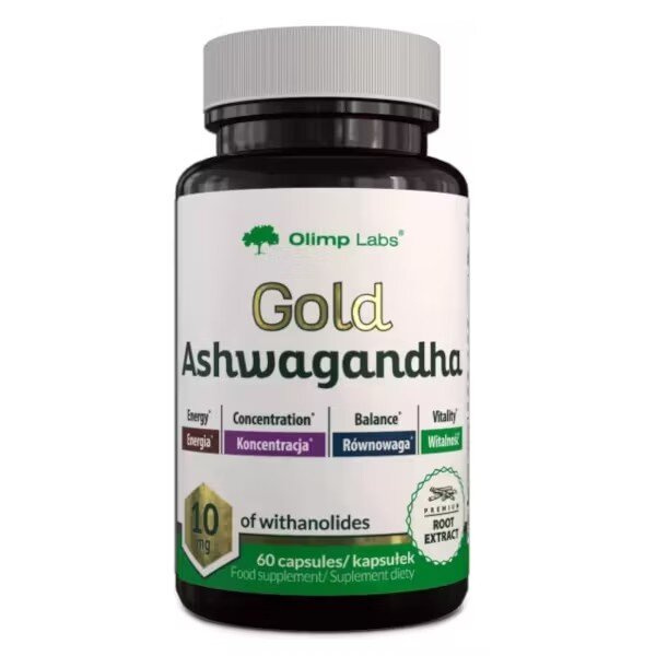 Olimp Gold Ashwagandha KSM-66 for Stress and Vitality 60 Capsules