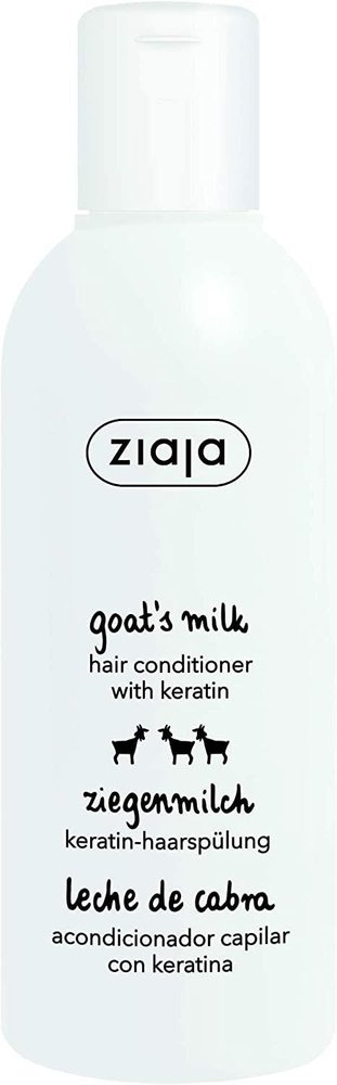 Ziaja Goat's Milk Strengthening Hair Conditioner with Keratin for Damaged Dry Rough and Dull Hair 200ml