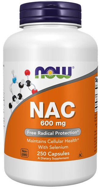 Now Foods NAC with Selenium 600mg Immune Support 250 Capsules