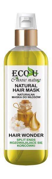 Eco U Natural Oils Hair Regenerating Mask with Vitamins for Split Ends 125ml