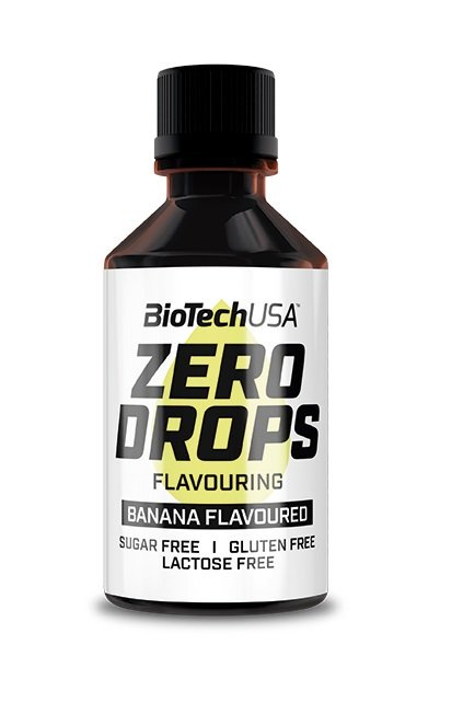 BioTechUSA Zero Drops Banana Flavour Drops 50ml
