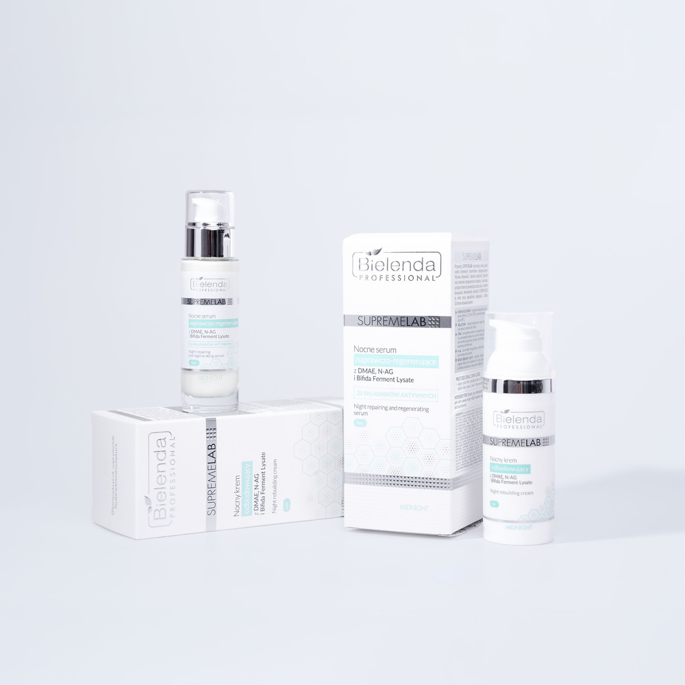 Bielenda Professional Supremelab Nocne Serum Naprawczo-Regenerujące z DMAE 30ml