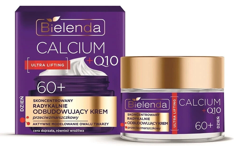 Bielenda Calcium +Q10 Radically Regenerating Anti-Wrinkle Cream 60+ for Day 50ml