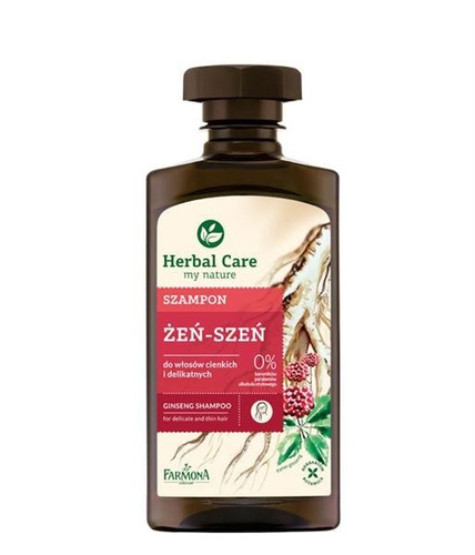 Herbal Care Regenerating Ginseng Shampoo for Fine and Delicate Hair 330ml