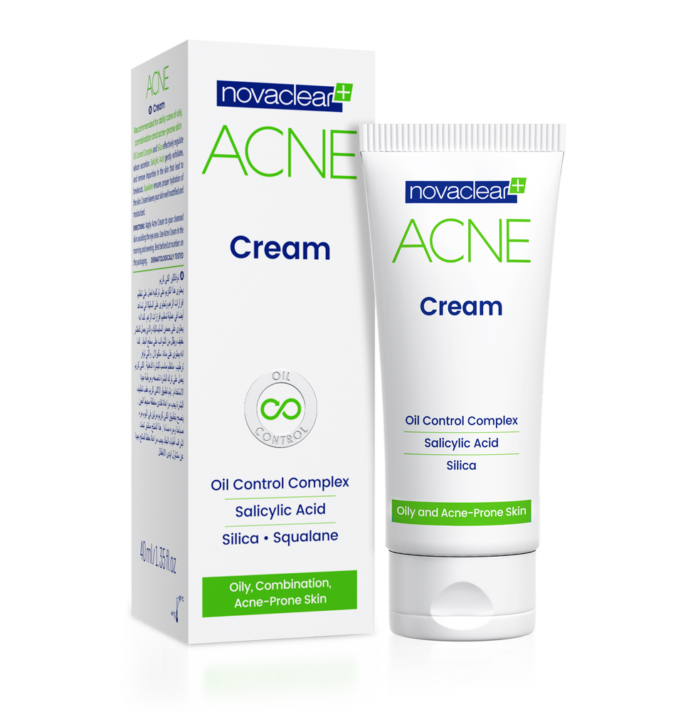 NovaClear Acne Mattifying Face Cream for Oily and Combination Skin 40ml
