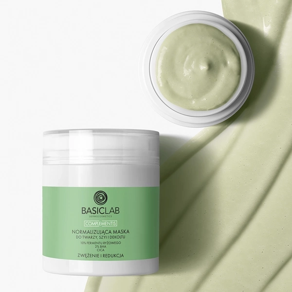 BasicLab Complementis Normalising Mask for Face Neck and Décolleté 50ml