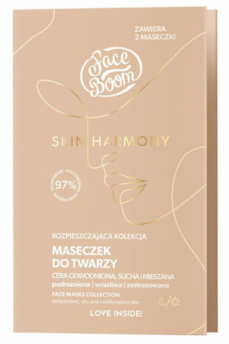 FaceBoom Skin Harmony Love Inside Pampering Day and Night Masks for Dry and Dehydrated Skin 2x5g