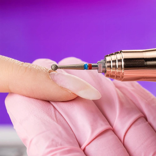 IQ Nails Diamond DuoFrez Frez do Paznokci Smart Gold Line Kształt Kuli Drobne Standardowe Ziarno Powłoka ZRN 001.FM.025Z 1 Sztuka